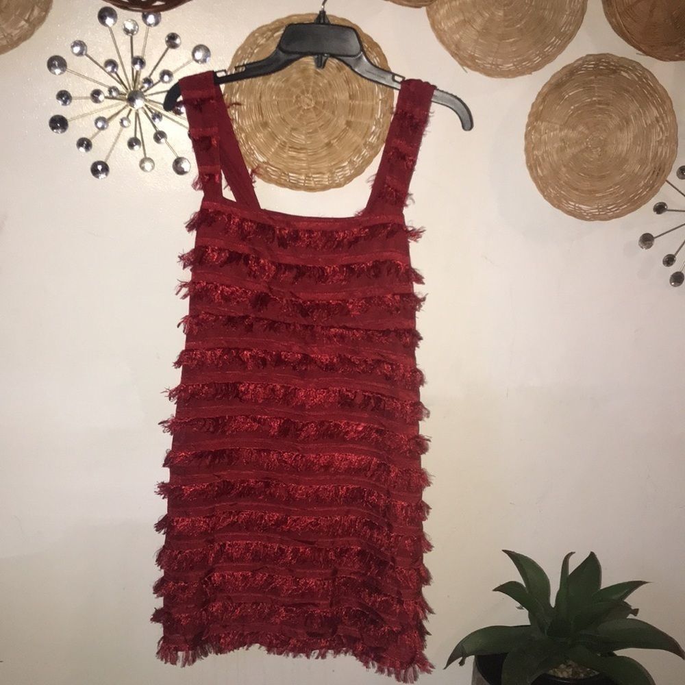 NWT Show me your MuMu aria fringe dress Large - Picture 2 of 13